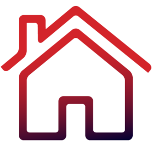 graphic of a red house